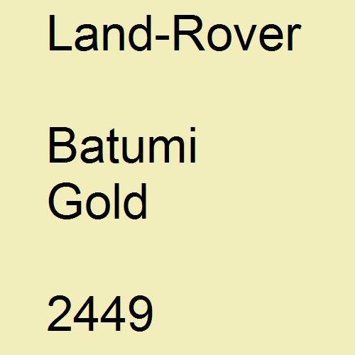 Land-Rover, Batumi Gold, 2449.